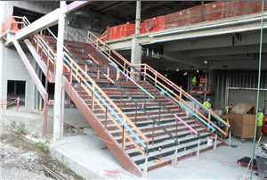 Wide main floor Stairway at Lincoln